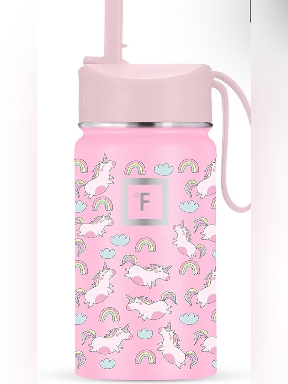 Iron Flask Pink Unicorn Kids Water Bottle